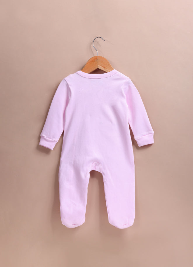 Le Pur Baby Girl Sleepsuit Set of 2 | Biocool Cotton Newborn Clothes | Soft Infant Romper with Bow & Side Snap - LE PUR!